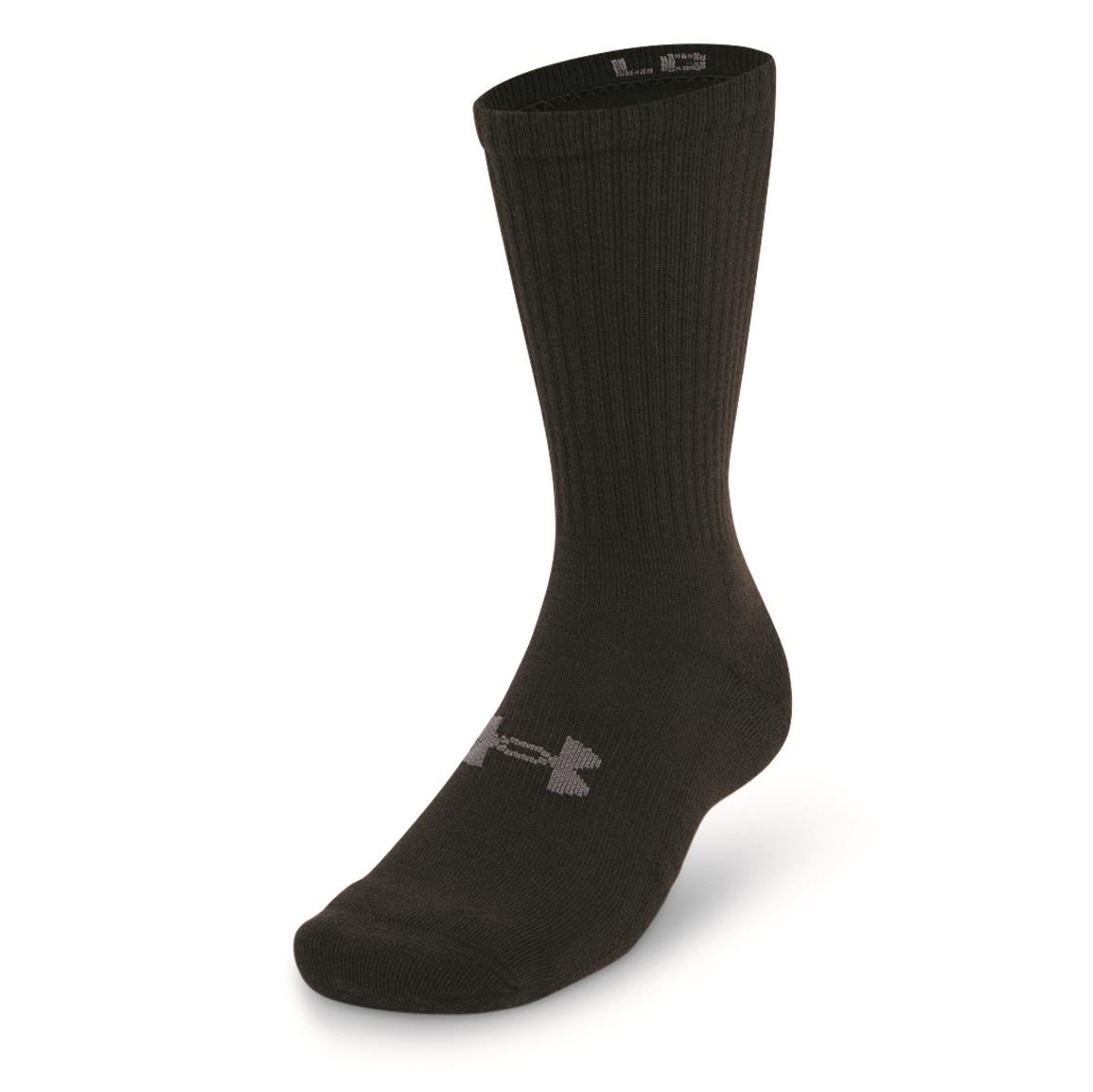 Under Armour Tactical Boot Socks - Black/White