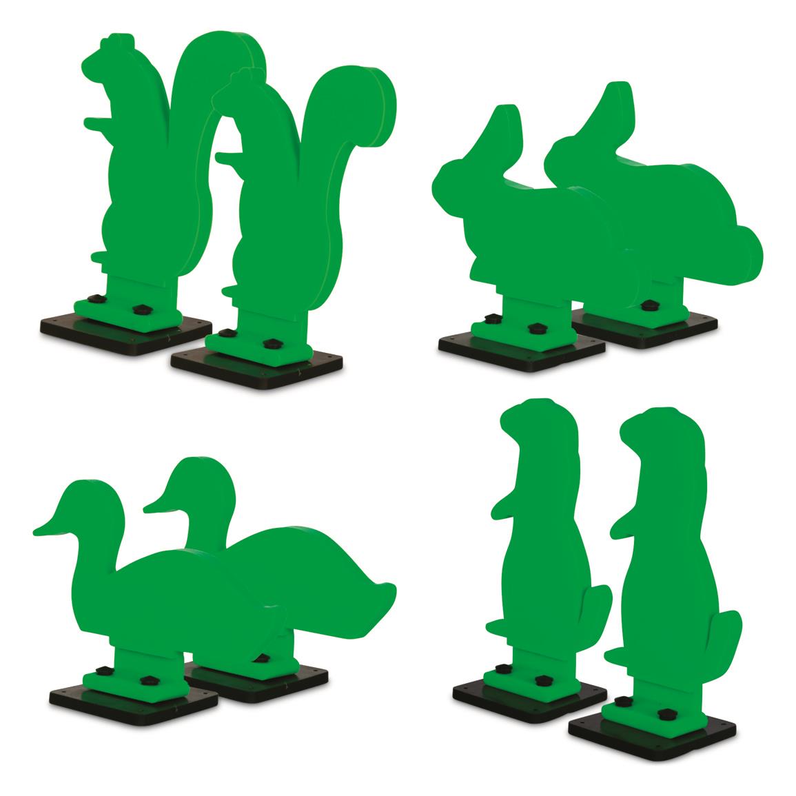Throom Varmints BOUNCEBACK Target Set, (8) Varmint Targets & Bases