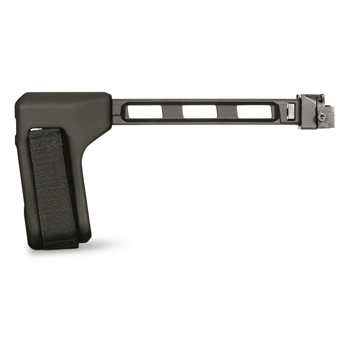 SB Tactical FS1913A Aluminum Picatinny Folding Pistol Stabilizing Brace, Black