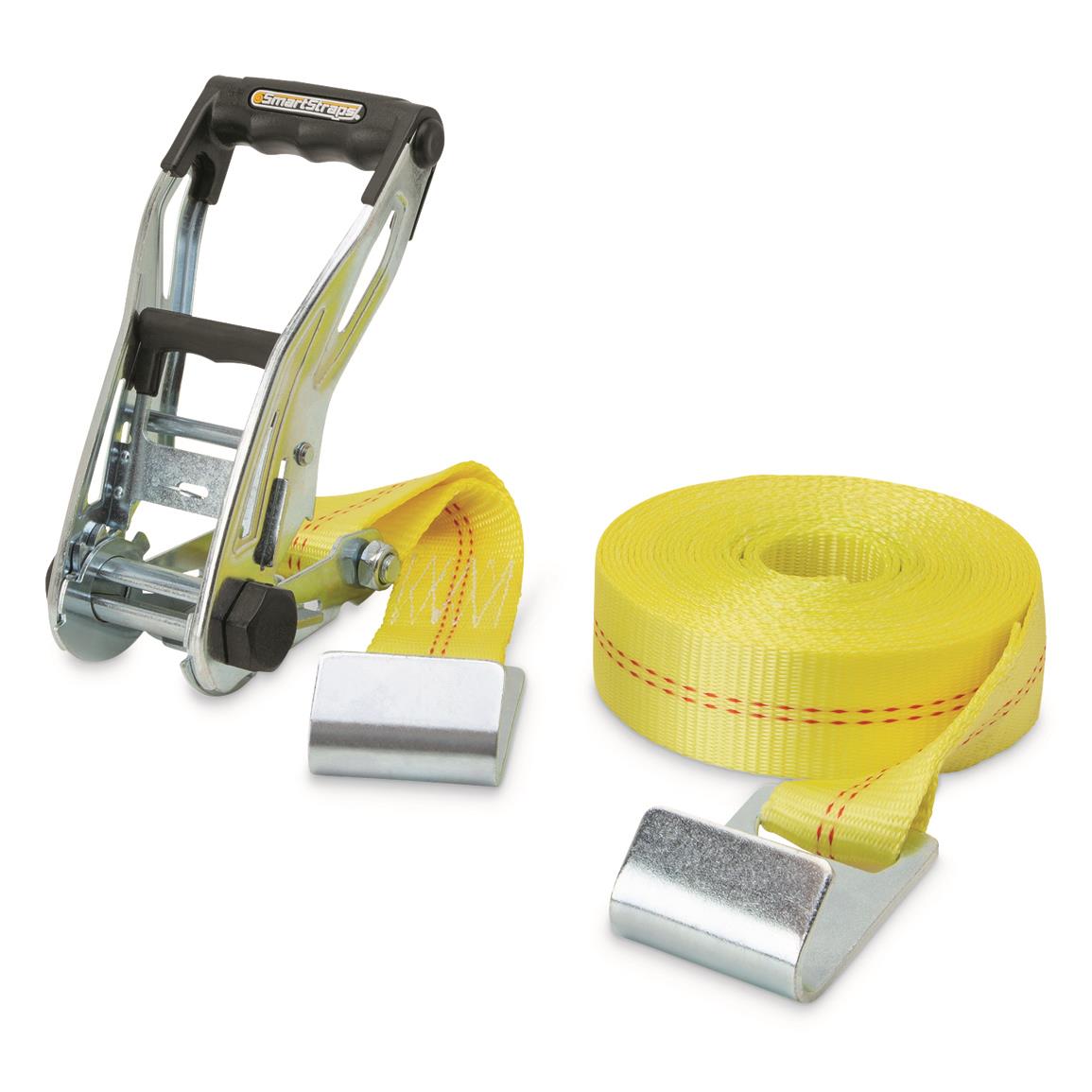 SmartStraps 27' 10,000-lb. Ratchet X Commercial Ratchet Tie Down with ...