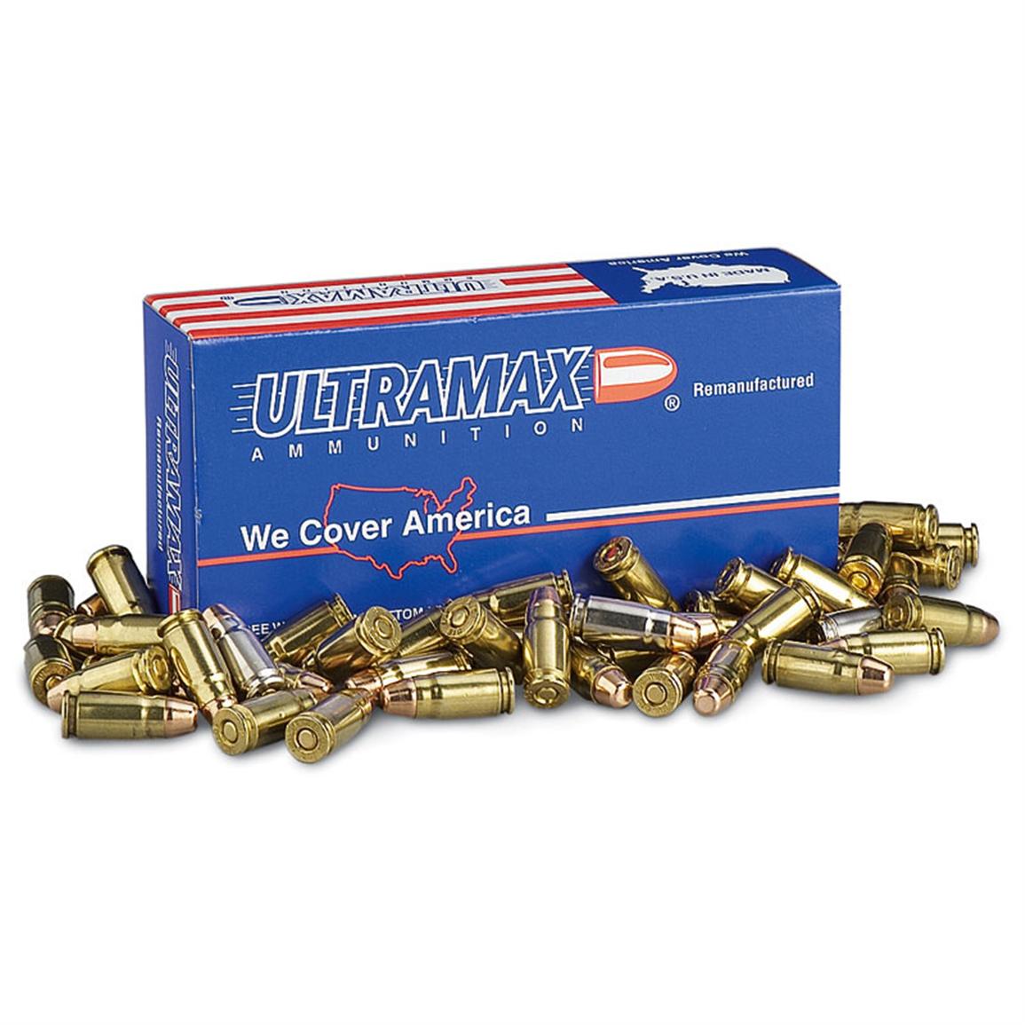 Ultramax, Remanufactured, .357 SIG, FMJ, 125 Grain, 500 Rounds
