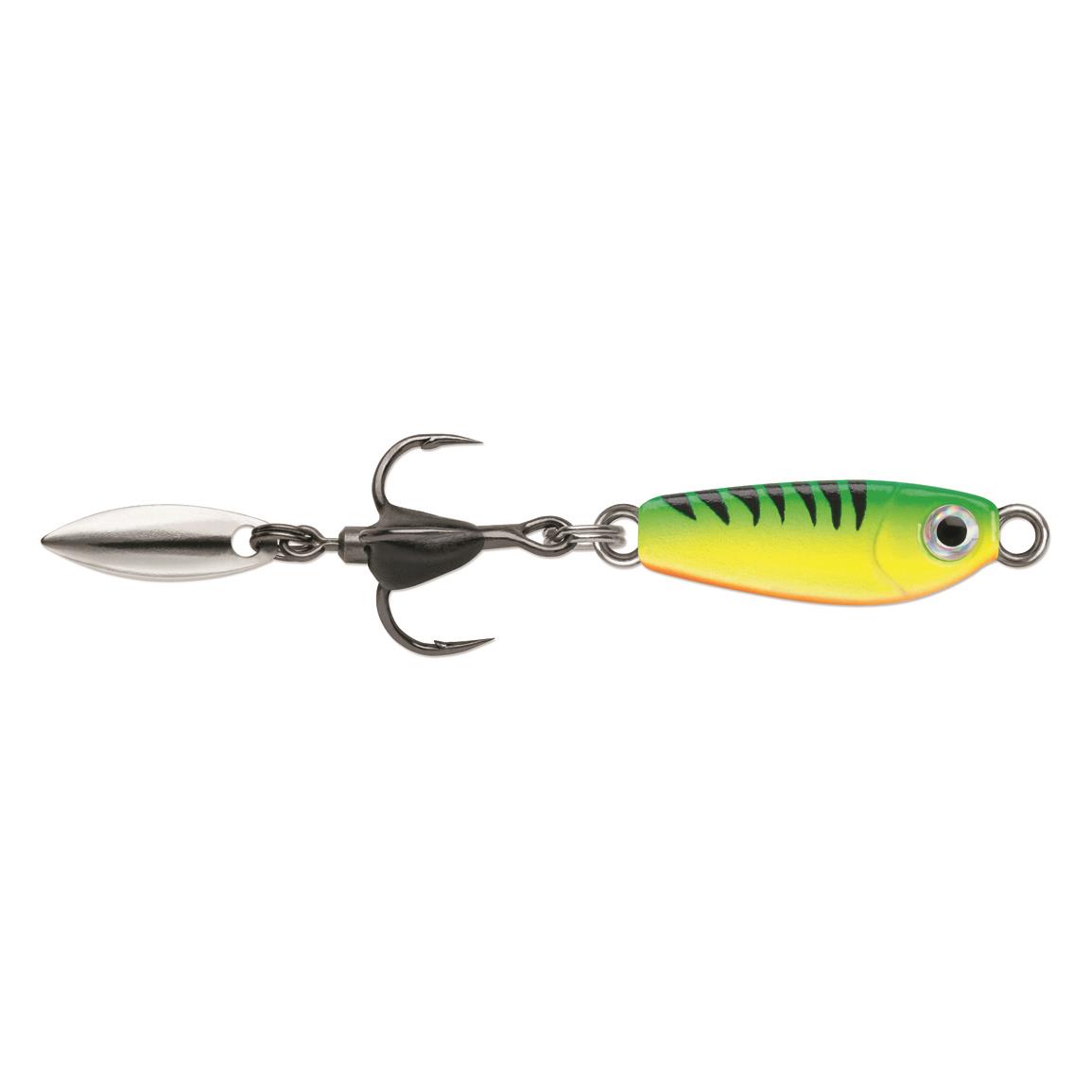 VMC Bladed Bull Ice Spoon - Glow Fire Tiger - 1″, 1/16 oz.