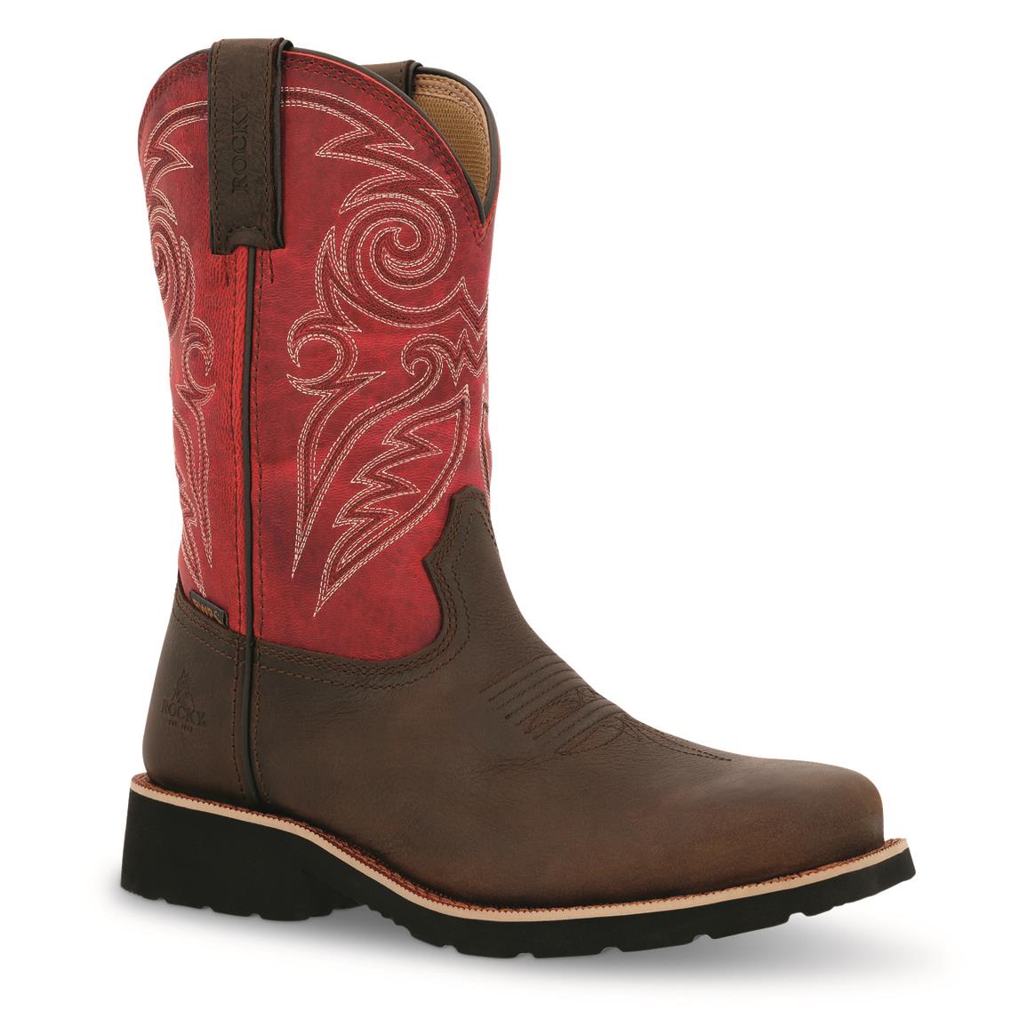 Rocky Women's MonoCrepe 11" Waterproof Steel Toe Western Boot