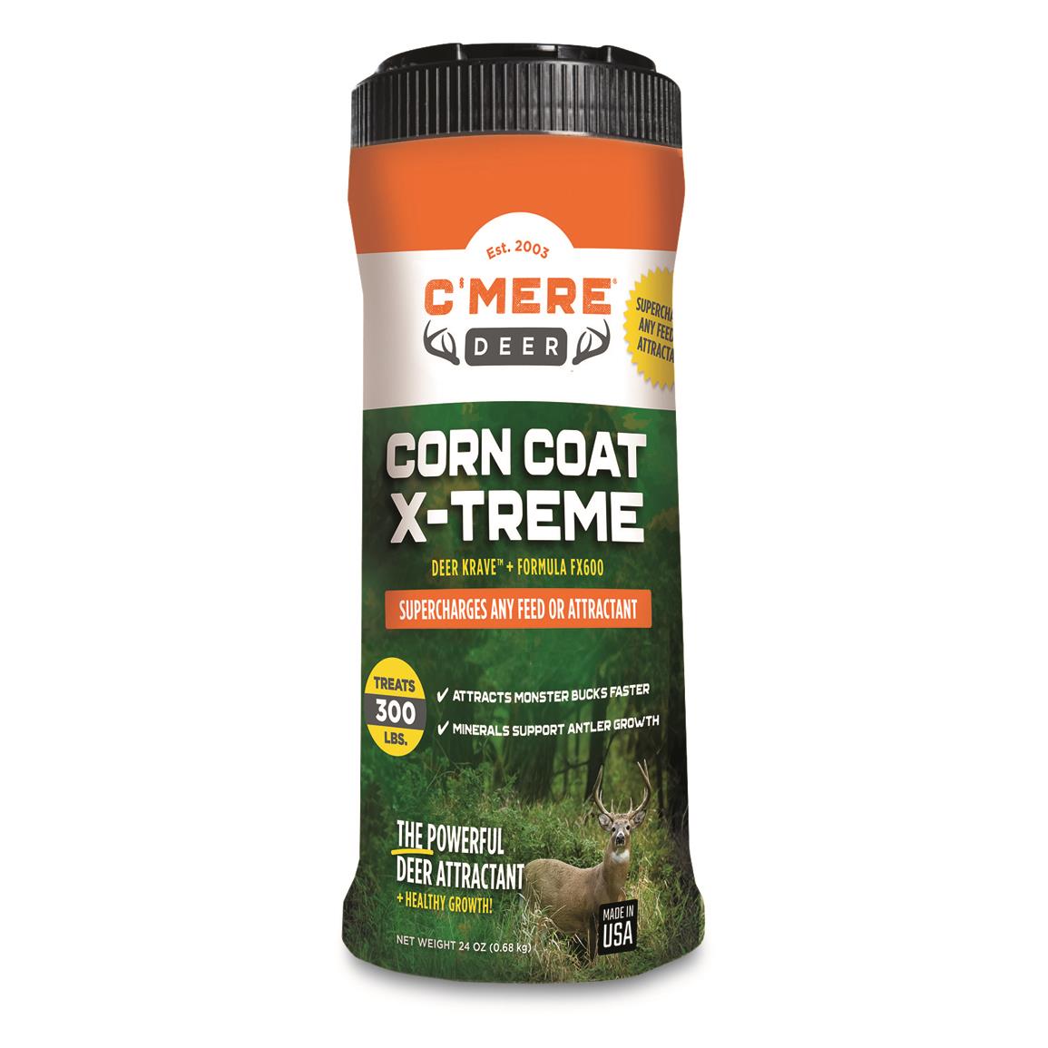 C'Mere Deer Corn Coat XTreme Feed Treatment, 24 oz. 743035, Mineral