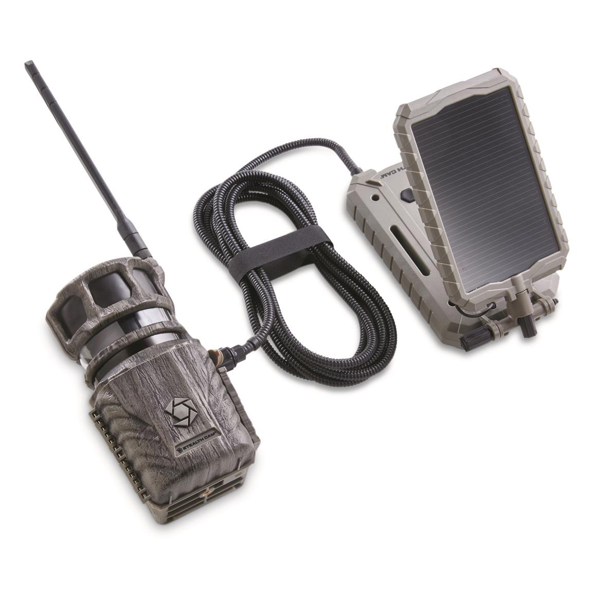 Stealth Cam Revolver Pro Cellular Trail Camera & Solar Battery Pack ...