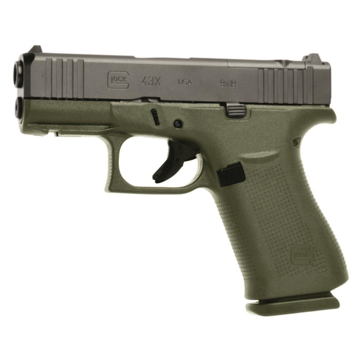 Glock 43X MOS, Semi-automatic, 9mm, 3.41