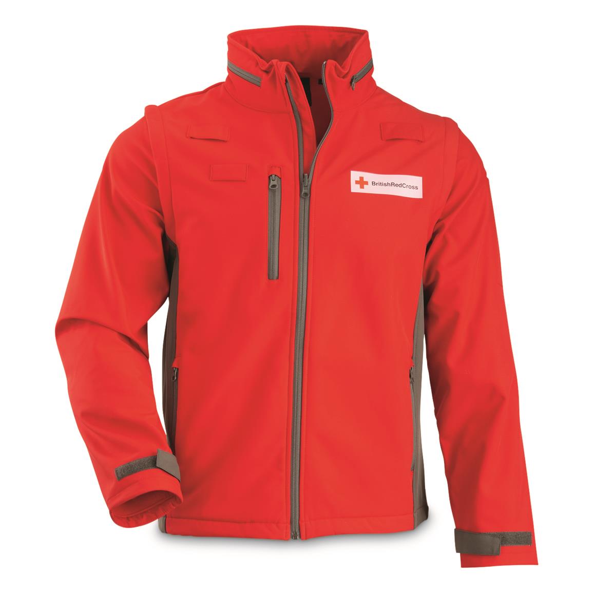 SCL PORTE レッドジャケット M British Municipal Surplus Softshell Jacket with Removable Sleeves
