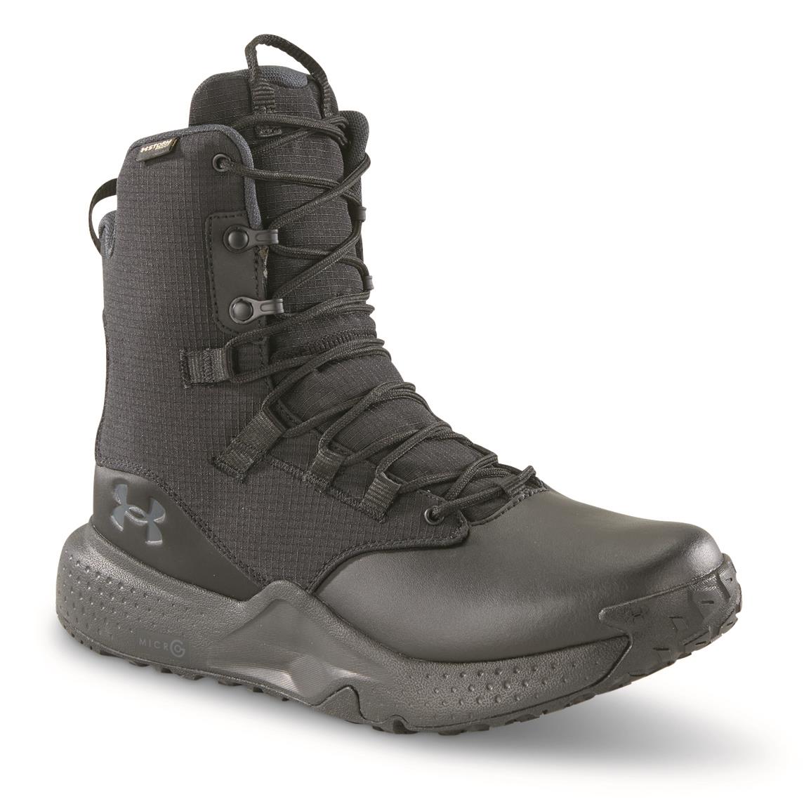 Under Armour Men's Stellar Waterproof Side-Zip Tactical Boots