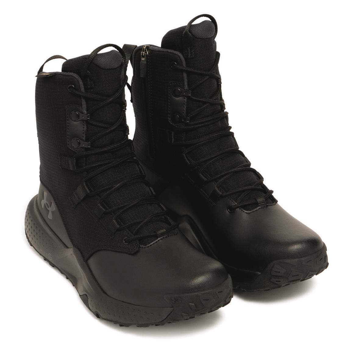 Under Armour Men's Stellar Waterproof Side-Zip Tactical Boots