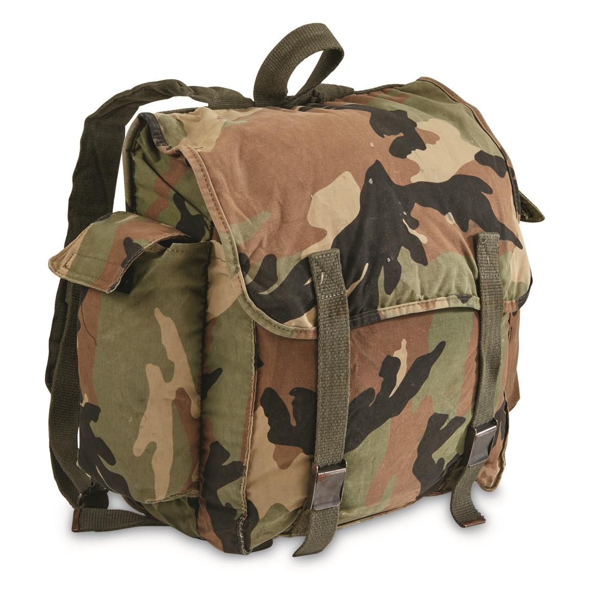 バッグ [EuroArchive]90s Mode Military Backpack Romanian Military Surplus 90L Double Rucksack, Like New