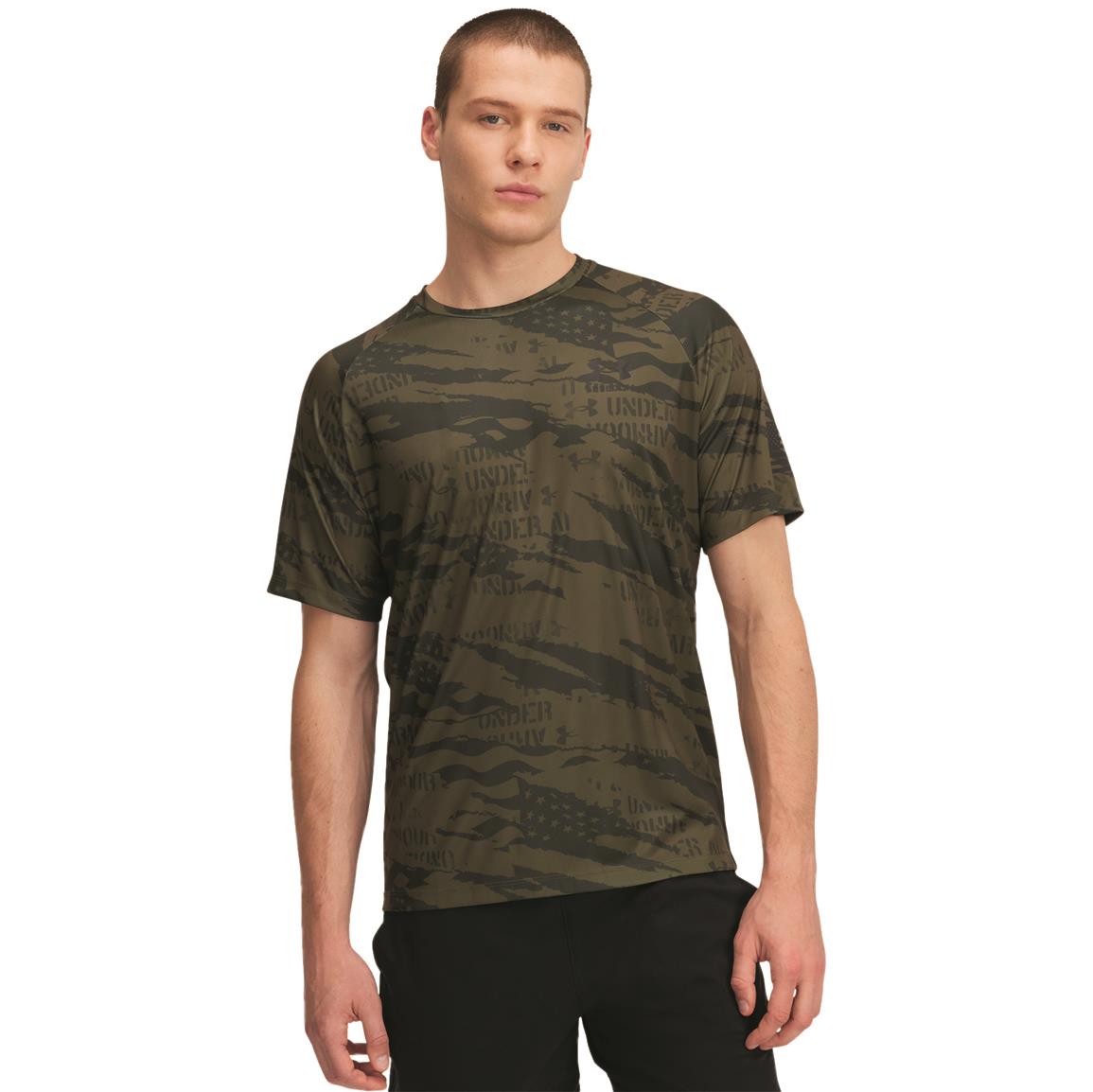 Under Armour Men's Freedom Tech Camo Short Sleeve -  1382938-392
