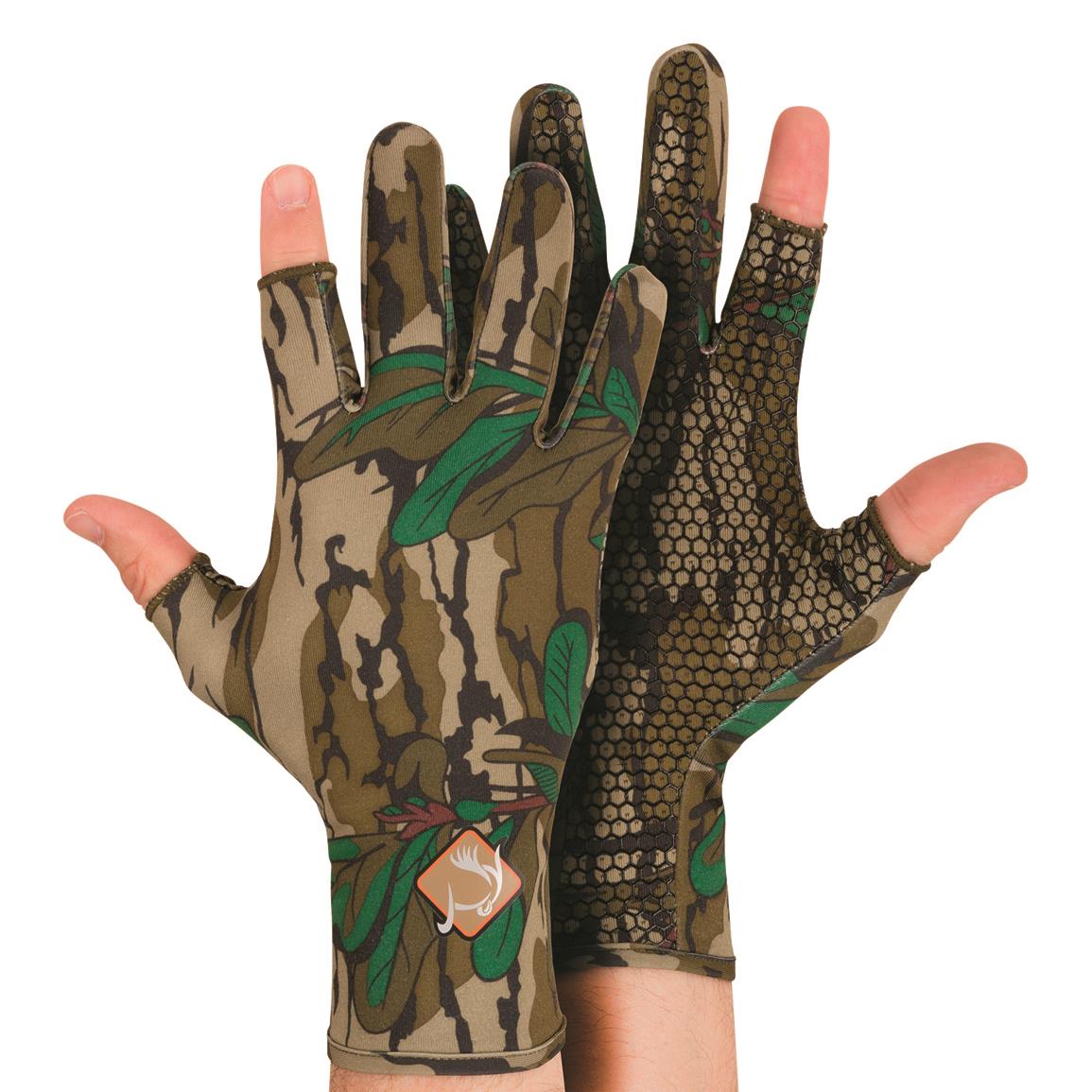 DRAKE Performance Stretch-Fit Shooter Turkey Gloves Greenleaf Large-Xlarge (OT0058-012-3)