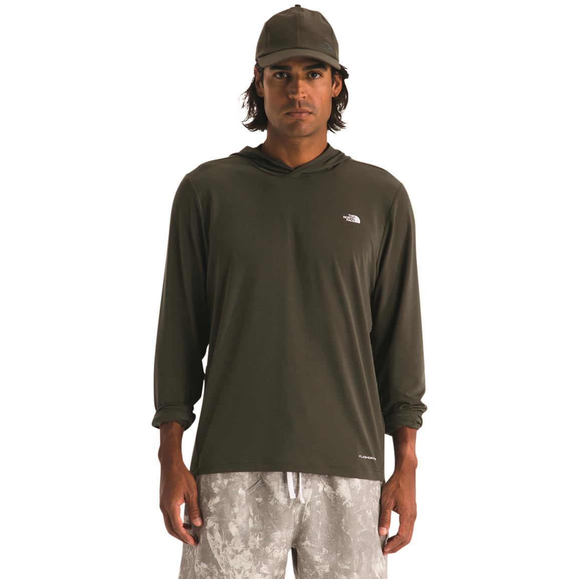 THE NORTH FACE Men's Adventure Sun Hoodie, Color: New Taupe Green, Size: XXL (NF0A86R821L1XXL000)