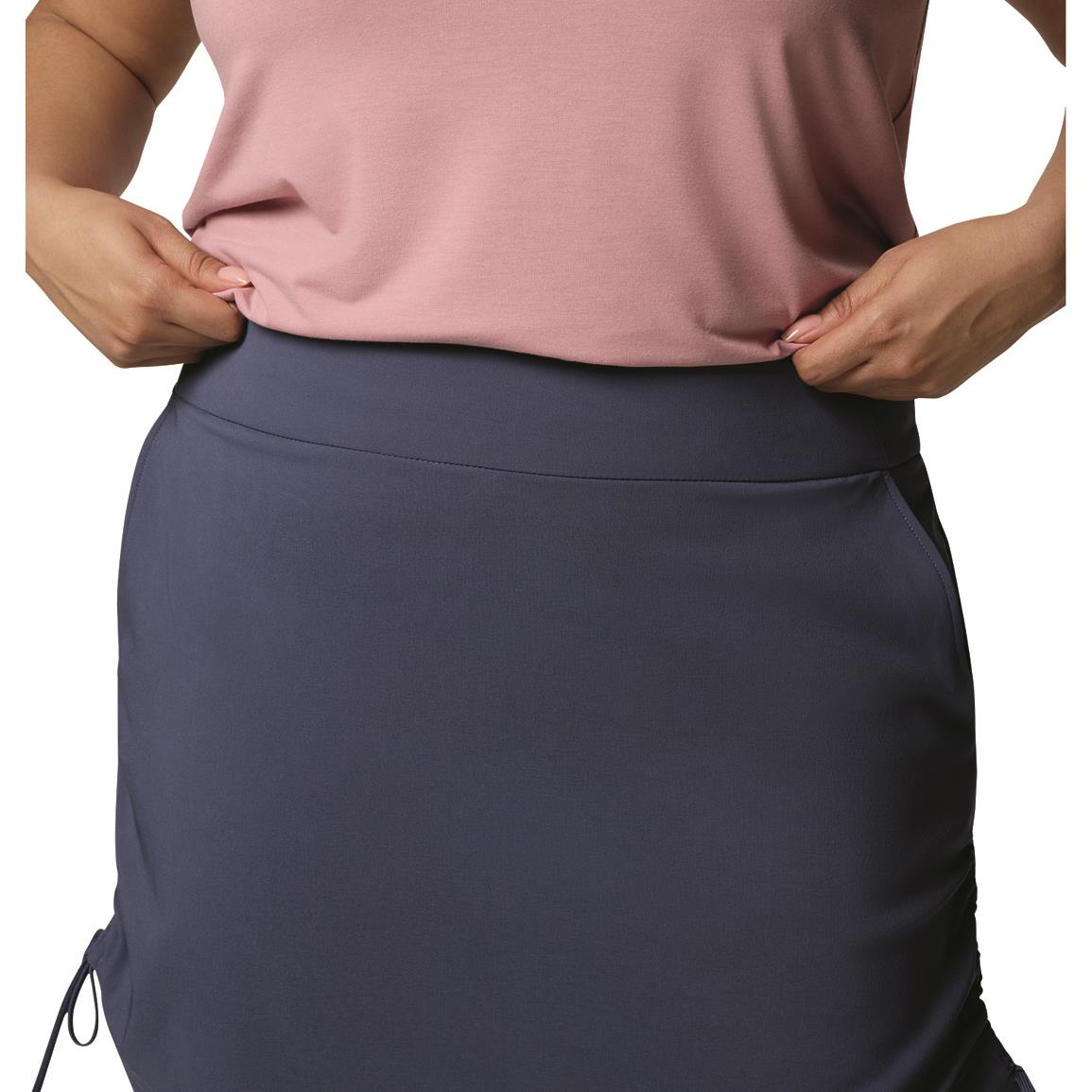 Columbia Women's All Seasons Ruched Skort, Small, Nocturnal