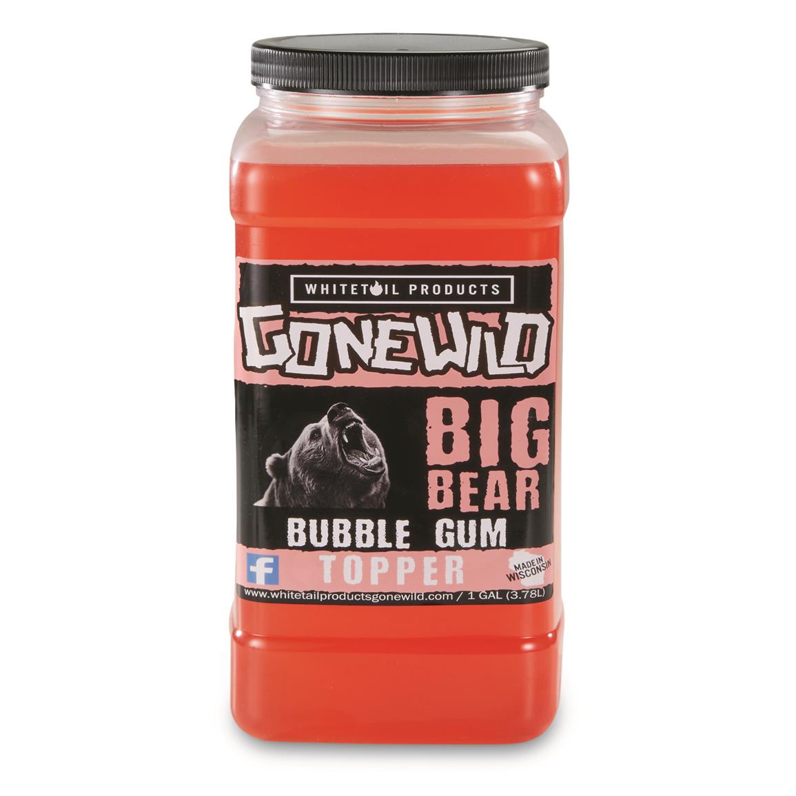 Whitetail Products Gone Wild Big Bear Topper Liquid Attractant - Bubble Gum