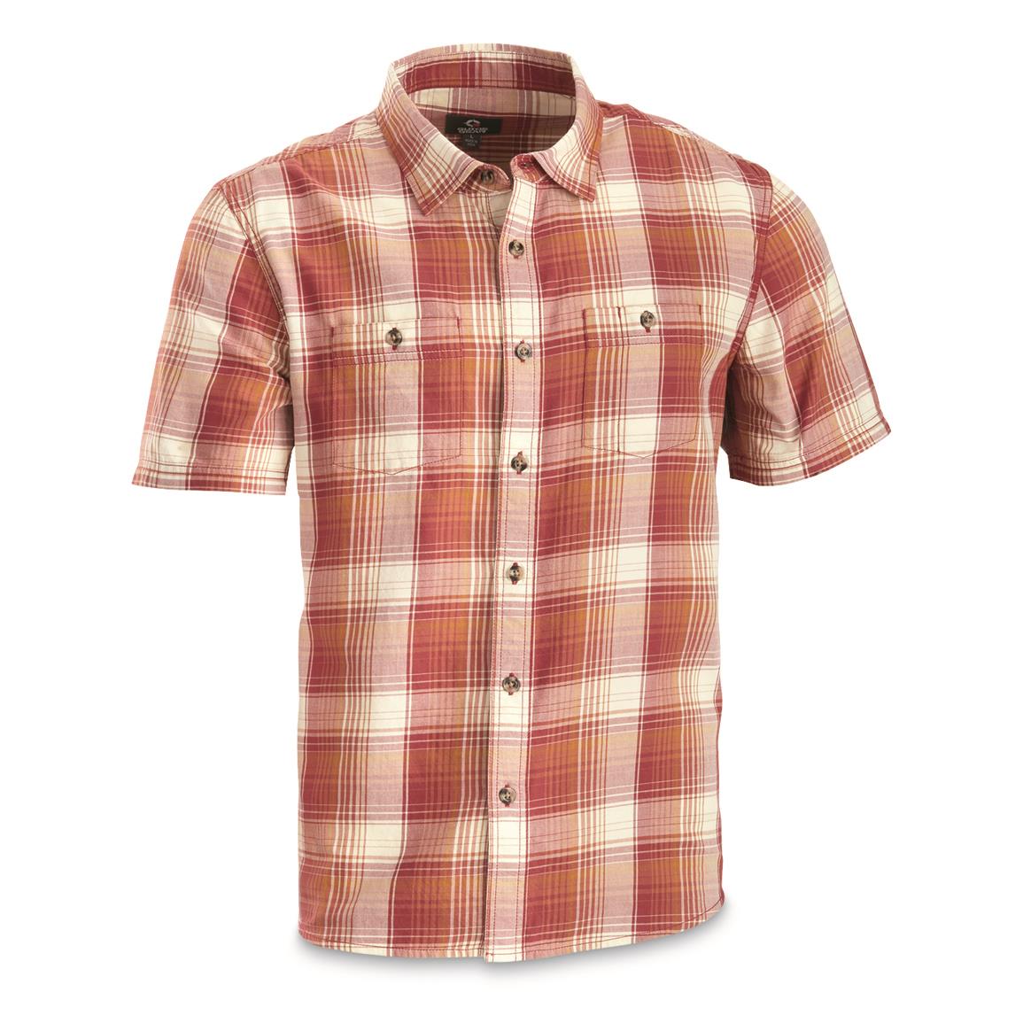 Guide Gear Plaid Short Sleeve Button Up Shirt