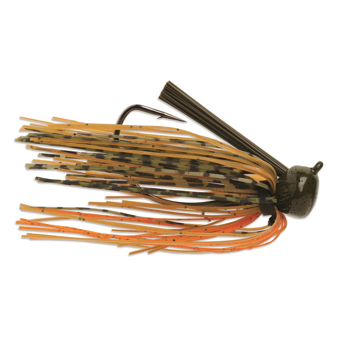 VMC Weedless Football Jig - Green Pumpkin Orange - 1/2 oz.
