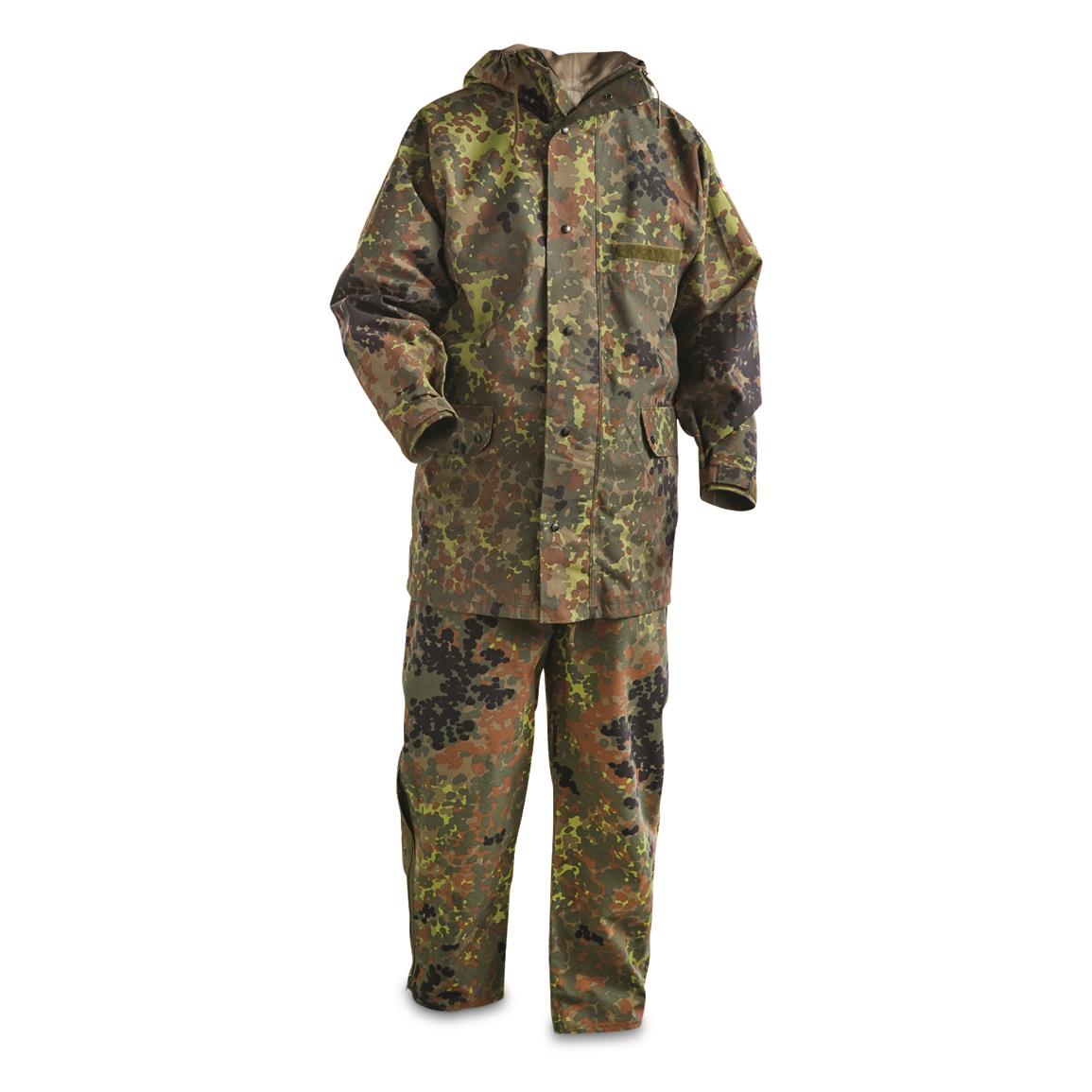 thumbnail interactive-video image 1 of Mil-Tec Flecktarn German Army Style Cargo Pants - 65% Cotton 35% Polyester, Men's Sizes 1 of 3