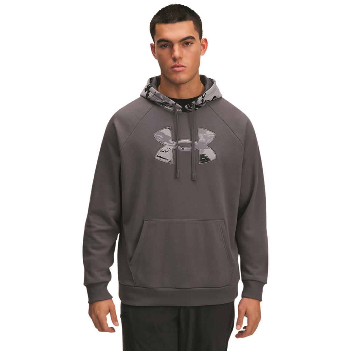 Under Armour Rival Fleece Camo Hoodie for Men - Castlerock