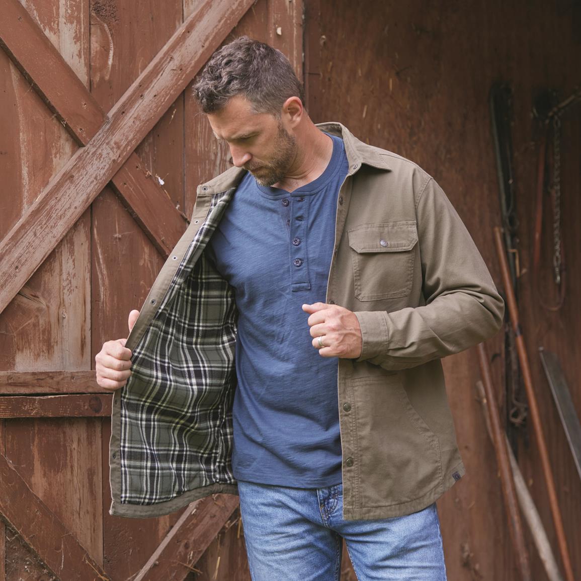 Guide Gear Men's Beartrack Wool Blend Lined Shirt Jacket