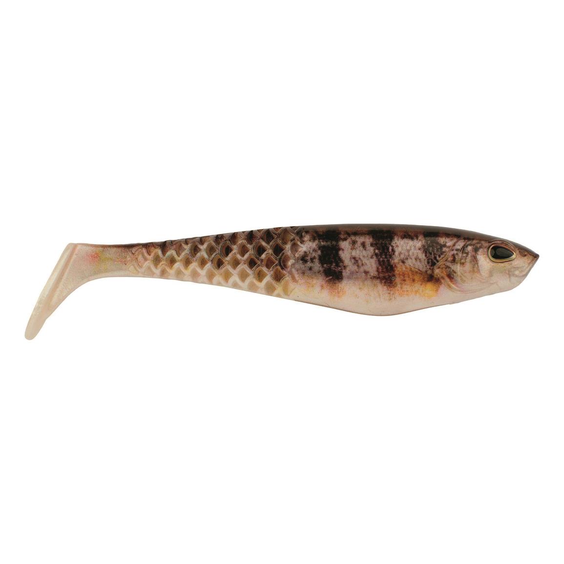 Berkley PowerBait Unrigged CullShad - HD Yellow Perch - 5″