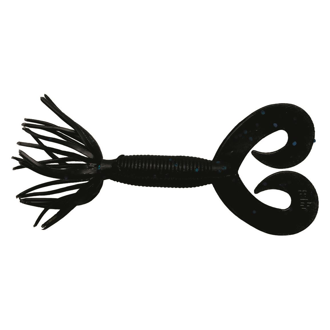 Yamamoto Baits Double Tail Hula Grub - 2-1/2″ - Black Blue Flake