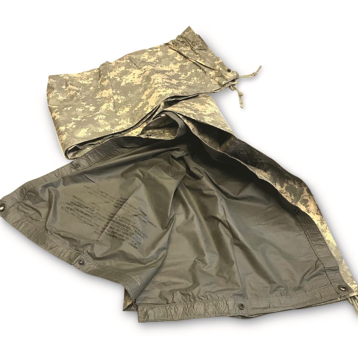 U.S. Military Surplus Reversible Field Tarp, Used