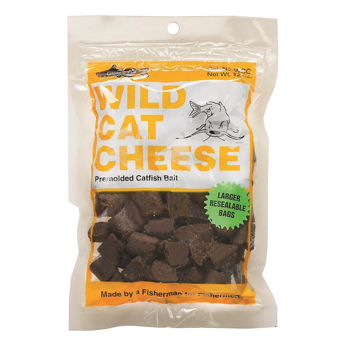 Catfish Charlie Wild Cat Catfish Dough Baits, 12 oz., Cheese