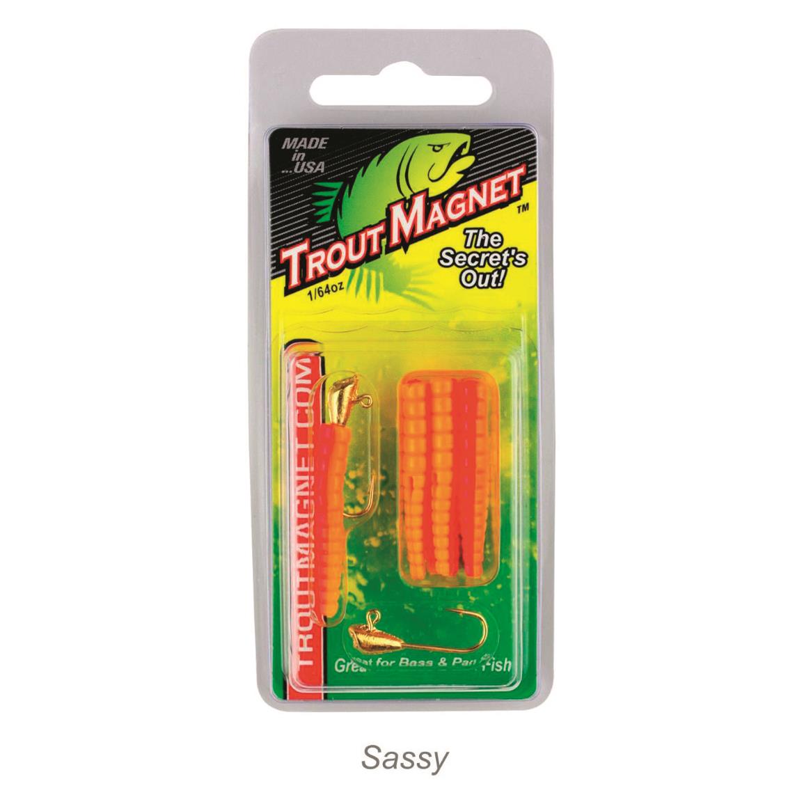 Leland's Lures Trout Magnet Soft Bait, Sassy
