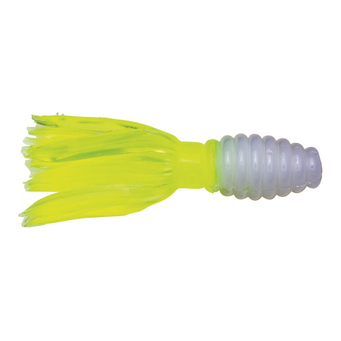 Strike King Mr. Crappie Thunder Soft Baits - 1-3/4' - White Chartreuse Tail
