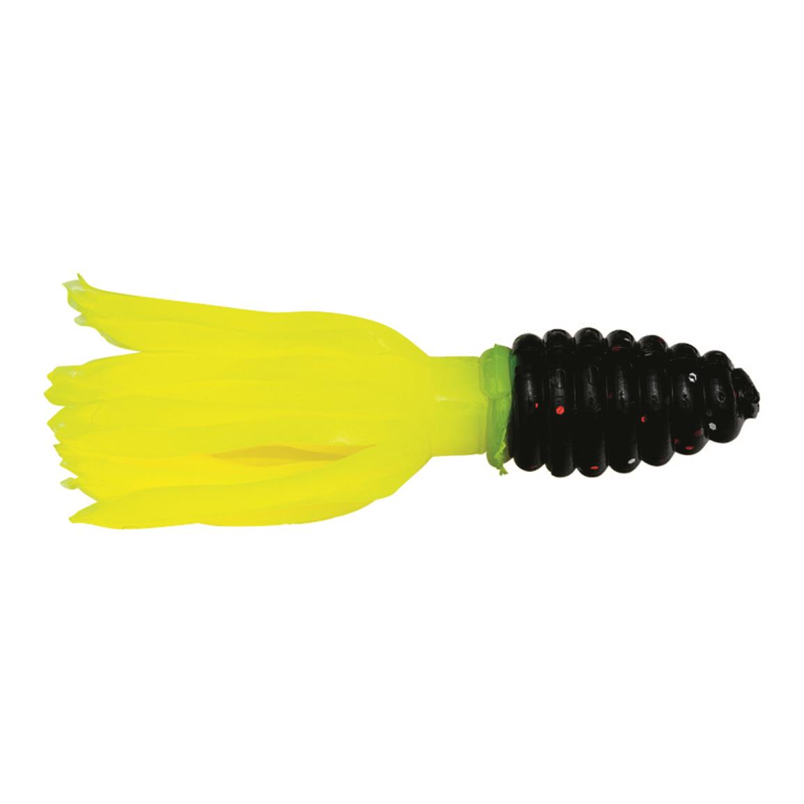 Strike King Mr. Crappie Thunder Soft Baits - 1-3/4' - Tuxedo Black/Chartreuse