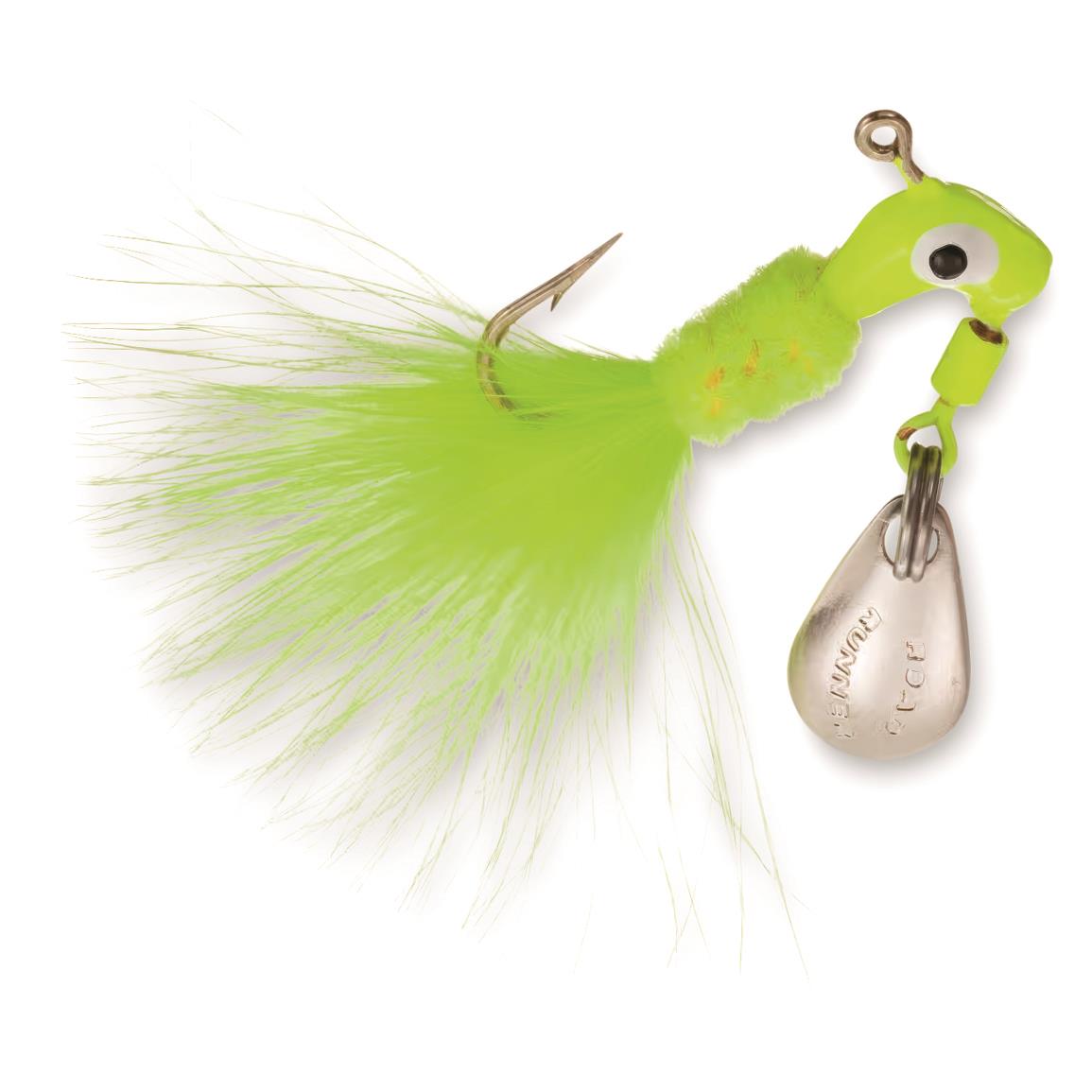 Road Runner Original Marabou Jig 2-Pack - Chartreuse - 1/16 oz.