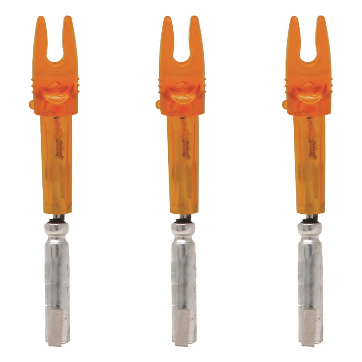 Burt Coyote Lumenok X Lighted Nock for Axis Arrows - Orange - 3 Pack