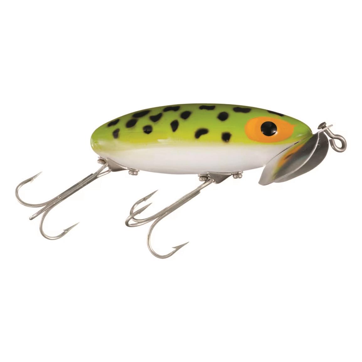 Arbogast Original Jitterbug - Model 630 - 2' - White/Red Head