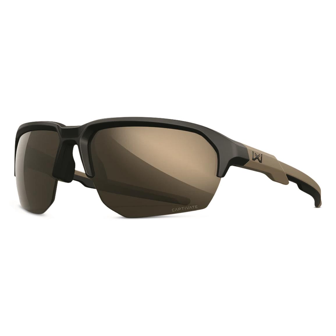 Wiley X JAKL Captivate Polarized Mirrored Sunglasses
