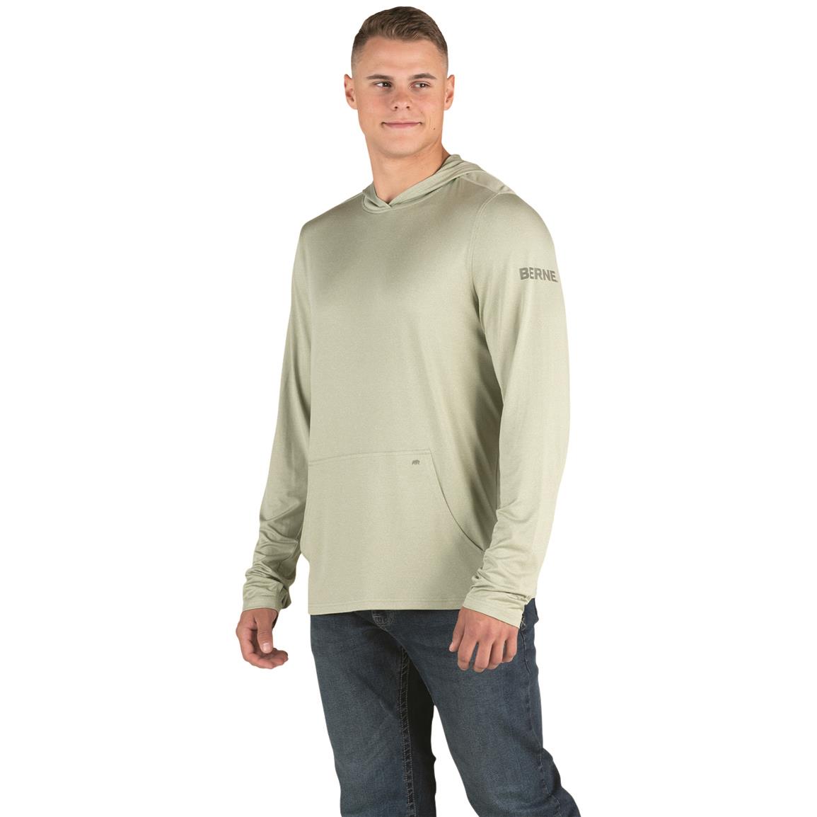 Berne Long Sleeve Hooded UPF Sun Shirt