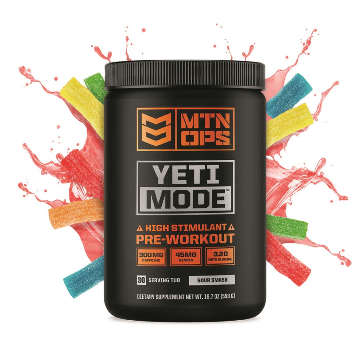 Yeti Mode High-Stimulant Pre-Workout Drink - 30 Servings