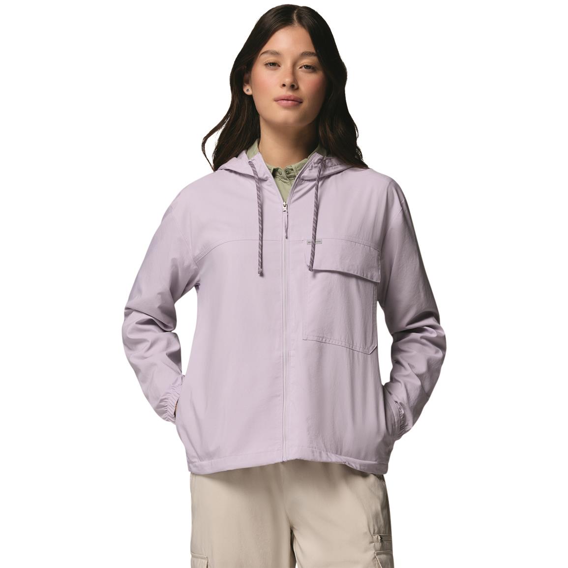 Columbia Women's Skien Valley Hooded Long Sleeve Shirt-