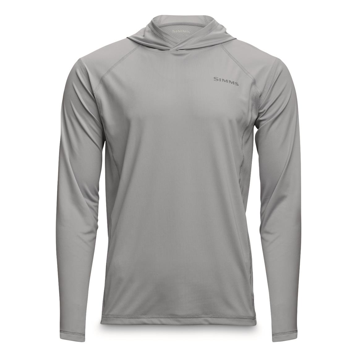 Simms Challenger Solar Long-Sleeve Hoodie for Men - Sterling