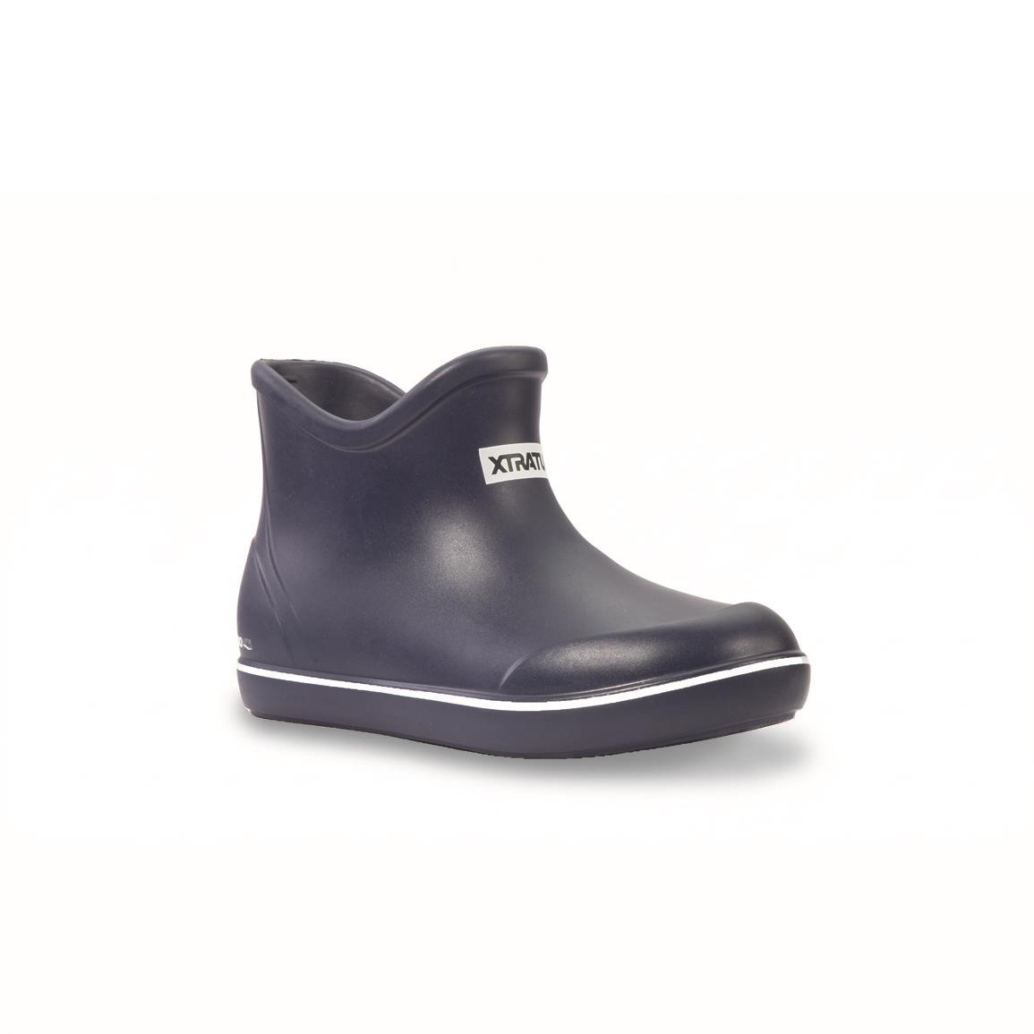 Youth Ankle Boot, Plain Toe Toe, 5 in Height, Navy, 2