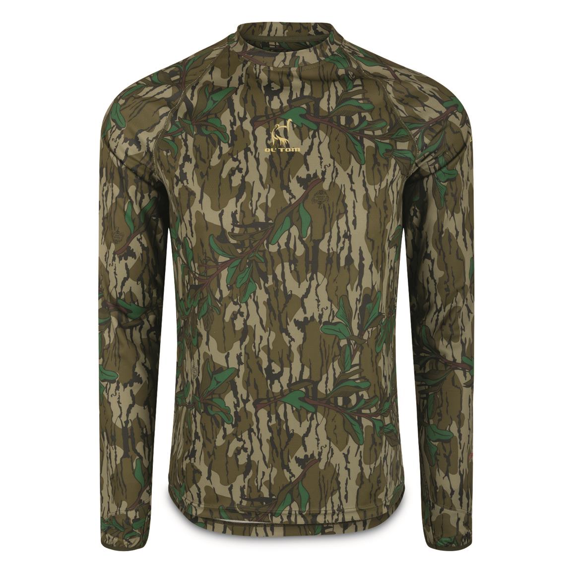 DRAKE Mens Early Bird LS Performance Crew Greenleaf Medium (OT0009-012-2)