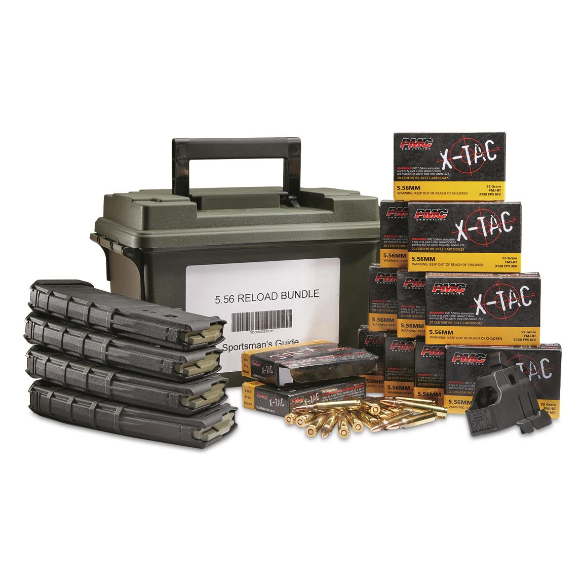 まとめ購入状態確認用600■ 2PM 『CROWN』A ver. PMC X-Tac M855 Green Tip, 5.56x45mm NATO, FMJ, 62 Grain, 20 Rounds