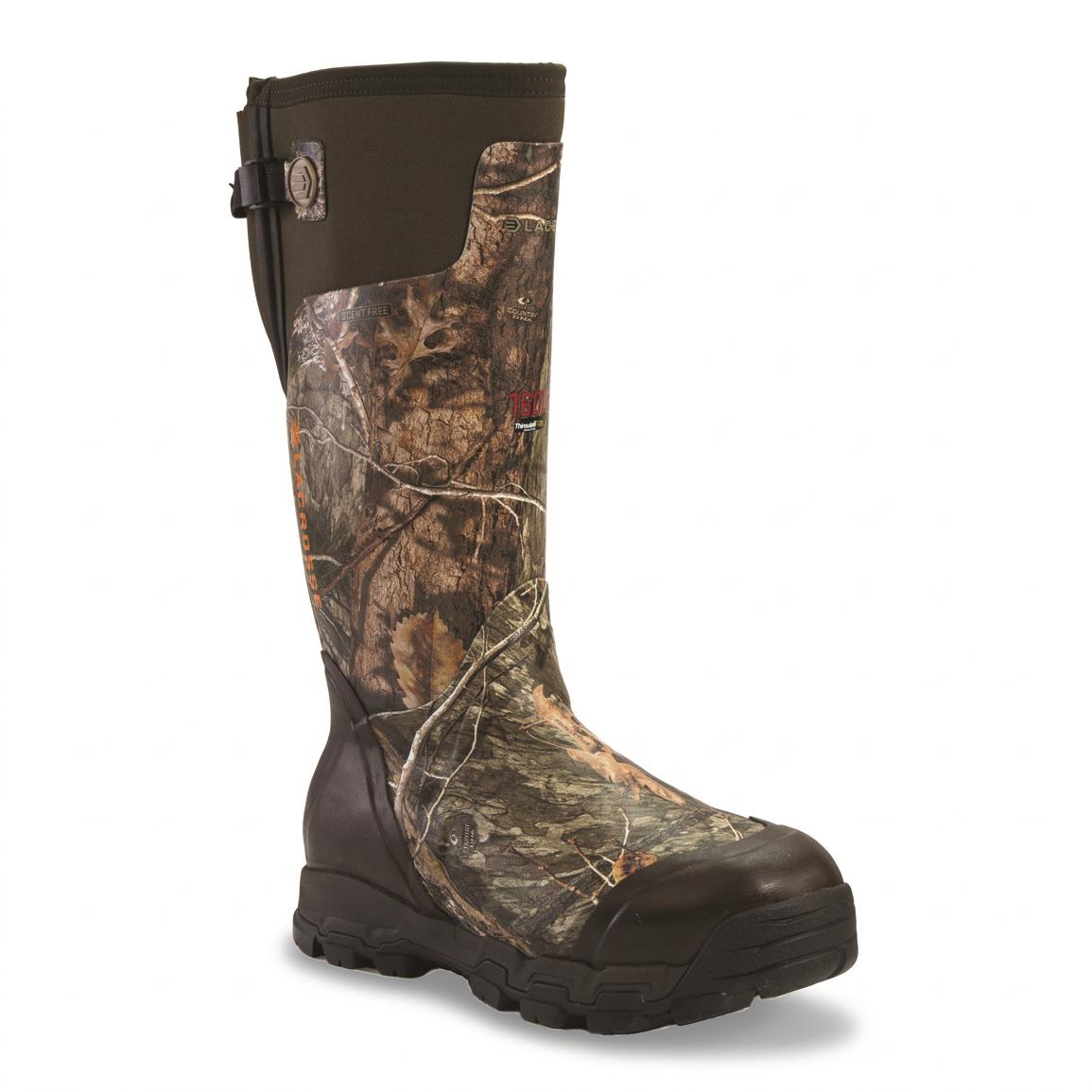 LaCrosse Alphaburly Pro 1600 Waterproof Rubber Boots for Men - Mossy Oak Country DNA
