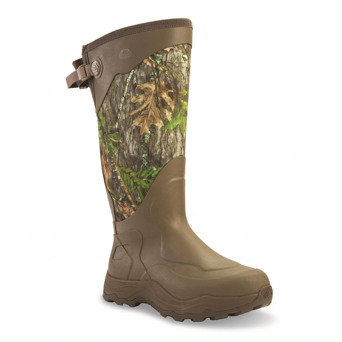 LaCrosse Alpha Agility Waterproof Snake Boots for Men - Mossy Oak Obsession NWTF
