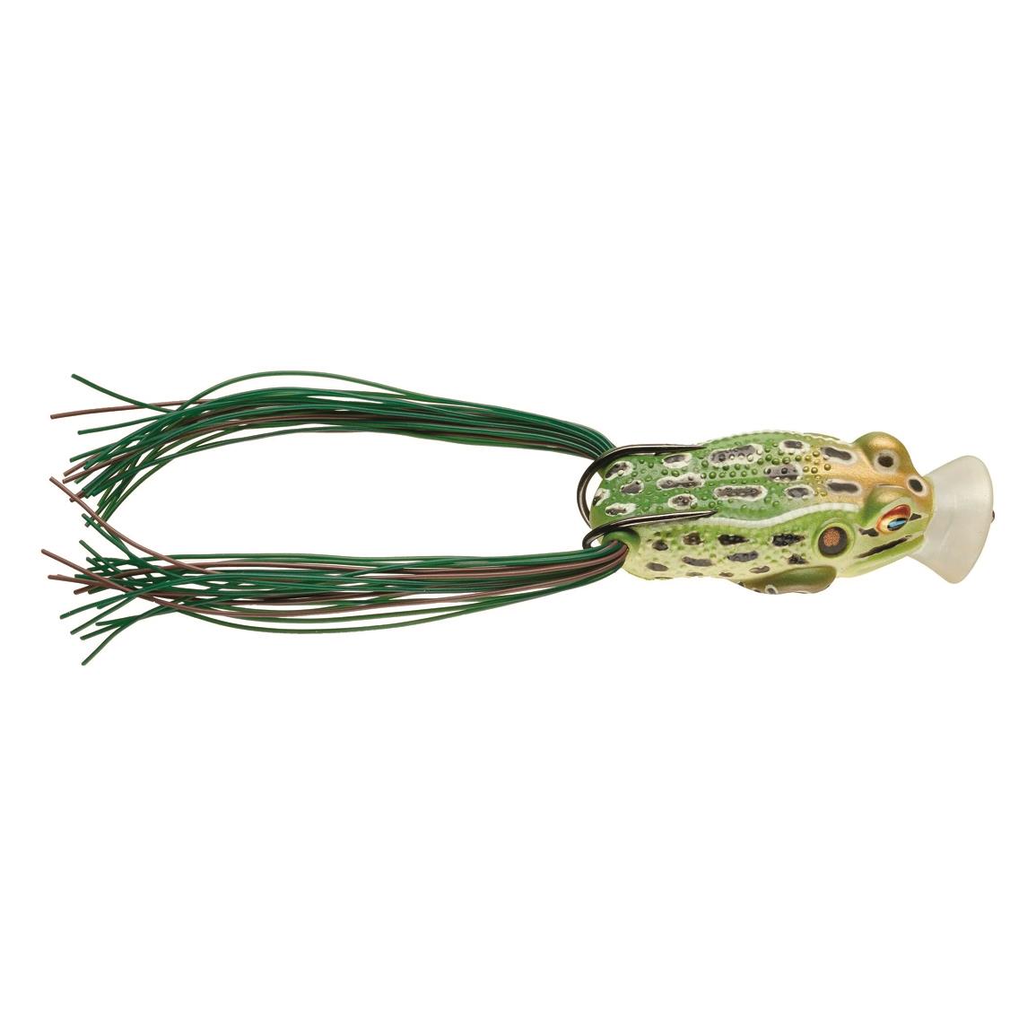 LIVETARGET Hollow-Body Popping Frog - Emerald/Brown