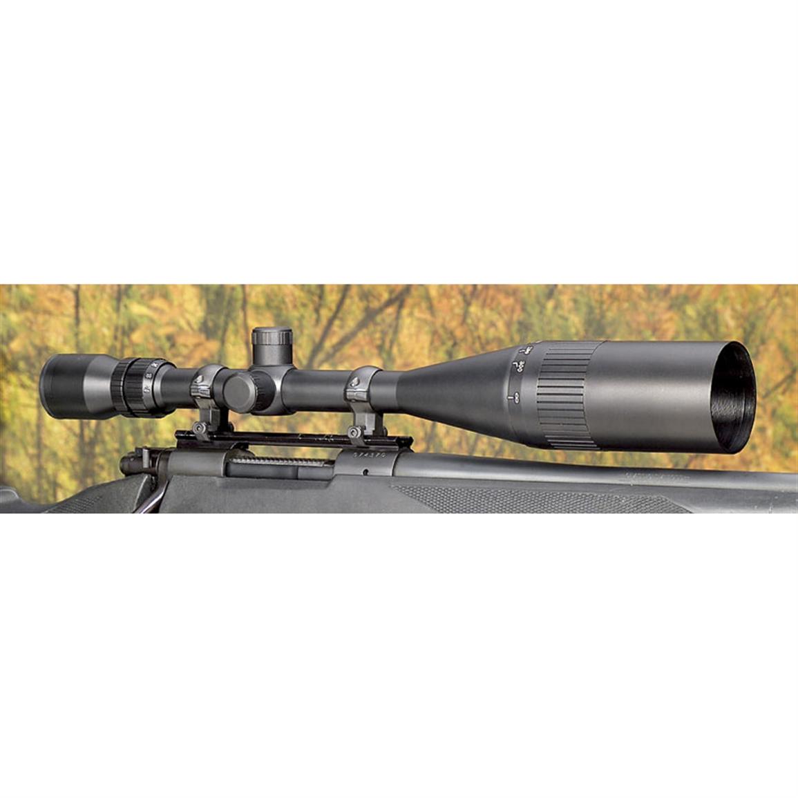 Guide Gear 6 5 20 X 50 Mm Target Scope With Sunshade And Rings 75929 At Sportsman S Guide