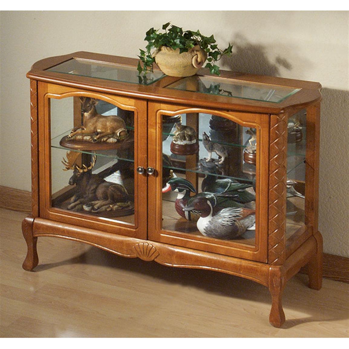 Handcarved Curio Console 78306, Living Room at Sportsman's Guide