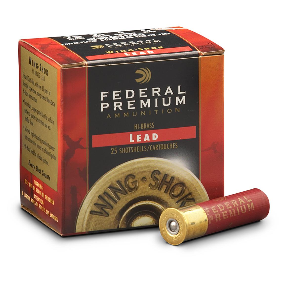 Federal Premium Hi Brass 28 Gauge 2 3 4 3 4 Oz Shotshell 25 Rounds 