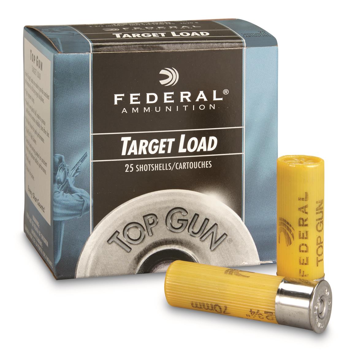 Federal Top Gun Target 20 Gauge 2 3 4 7 8 Oz Shotshells 25
