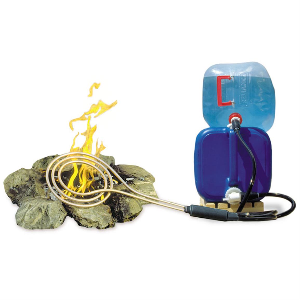 Zodi® Camp Fire Hot Shower Coil Water Heater 80030, at Sportsman's Guide